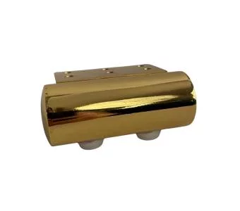 Ножка мебельная KM6025 Золотая глянцевая 45 мм Прямая