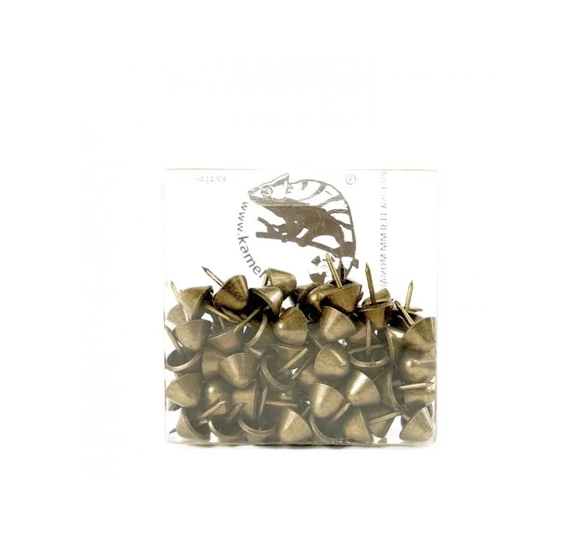 Гвоздь декоративный конус KP4146 10 мм Латунный Цена