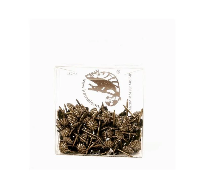 Гвоздь декоративный цветок KP4081 9,5 мм Латунный Цена