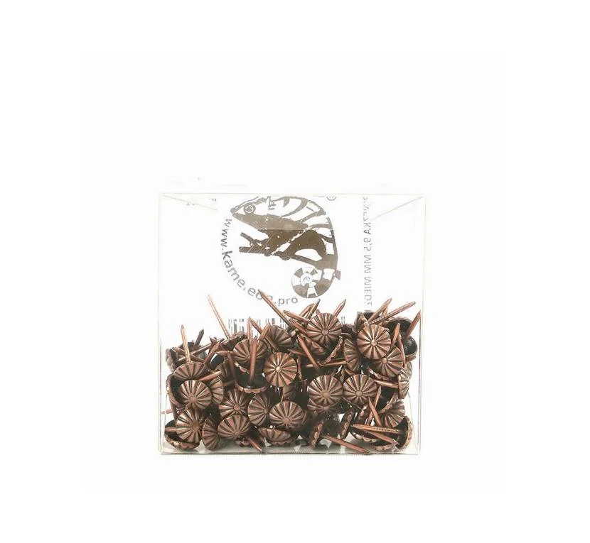 Гвоздь декоративный цветок KP4091 9,5 мм Медь Цена