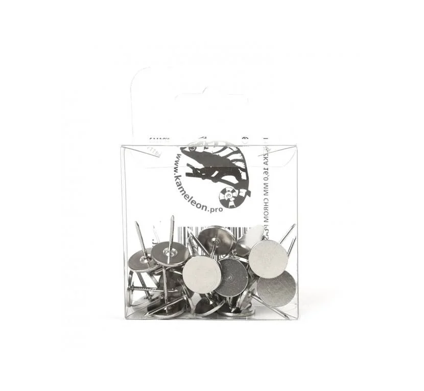 Гвоздь декоративный плоский KP4112 16 мм Хром Цена