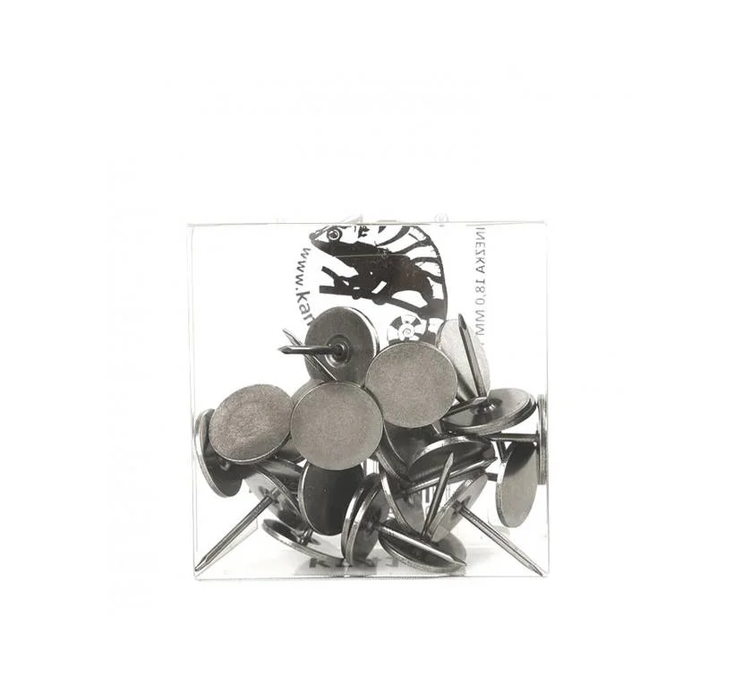 Гвоздь декоративный плоский KP4123 18 мм Титан Цена