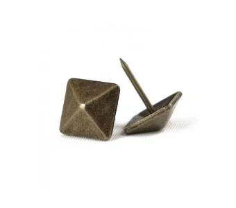 Гвоздь декоративный ромб KP4161 12 мм Латунный