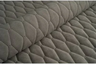 Велюр стеганый Uttario Velvet 3D 2975/U6/O100 Платиново-Серый
