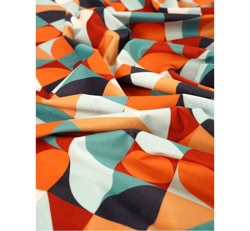 Принтованный велюр SOFT GEO 02 в магазинеToptextil Україна