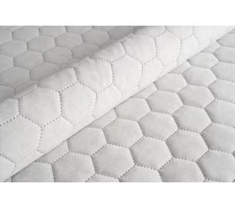 Велюр стеганый Uttario Velvet 3D 2973/U5/O100 Светло-Серый