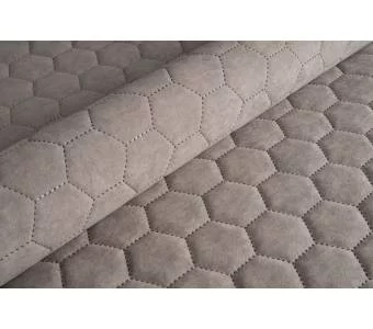 Велюр стеганый Uttario Velvet 3D 2975/U5/O100 Платиново-Серый