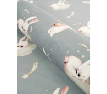 Принтованный велюр SOFT KRÓLICZKI 01