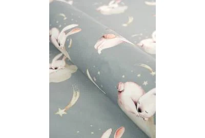 Принтованный велюр SOFT KRÓLICZKI 01