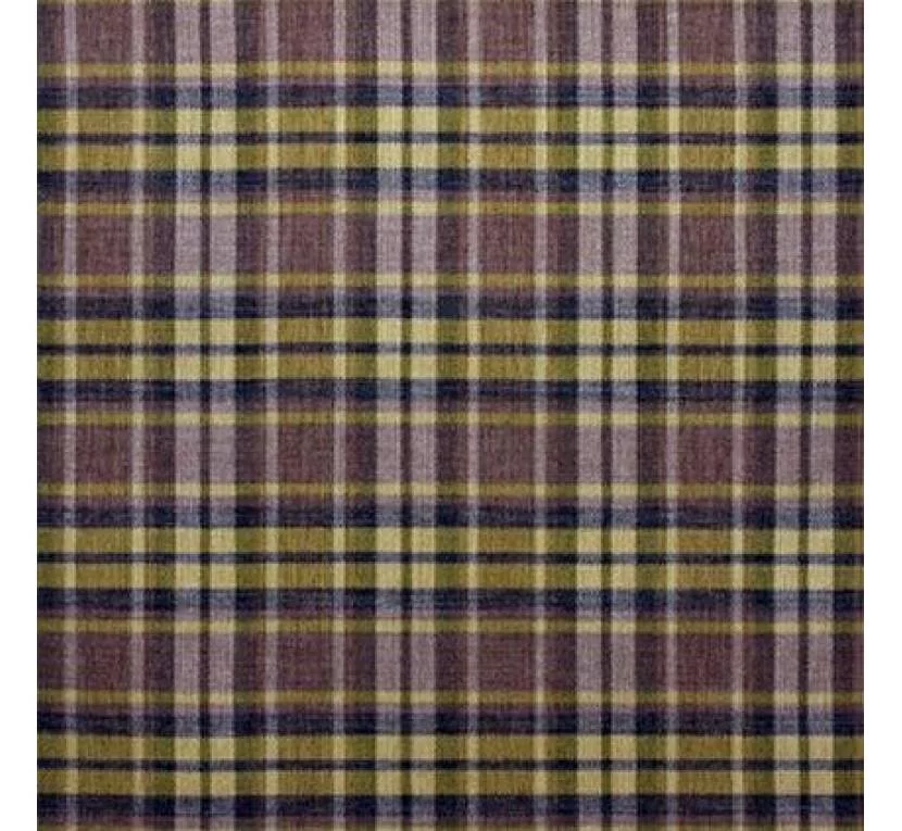 Ткань мебельная Рогожка TARTAN 1325 Коричнево-Желтая