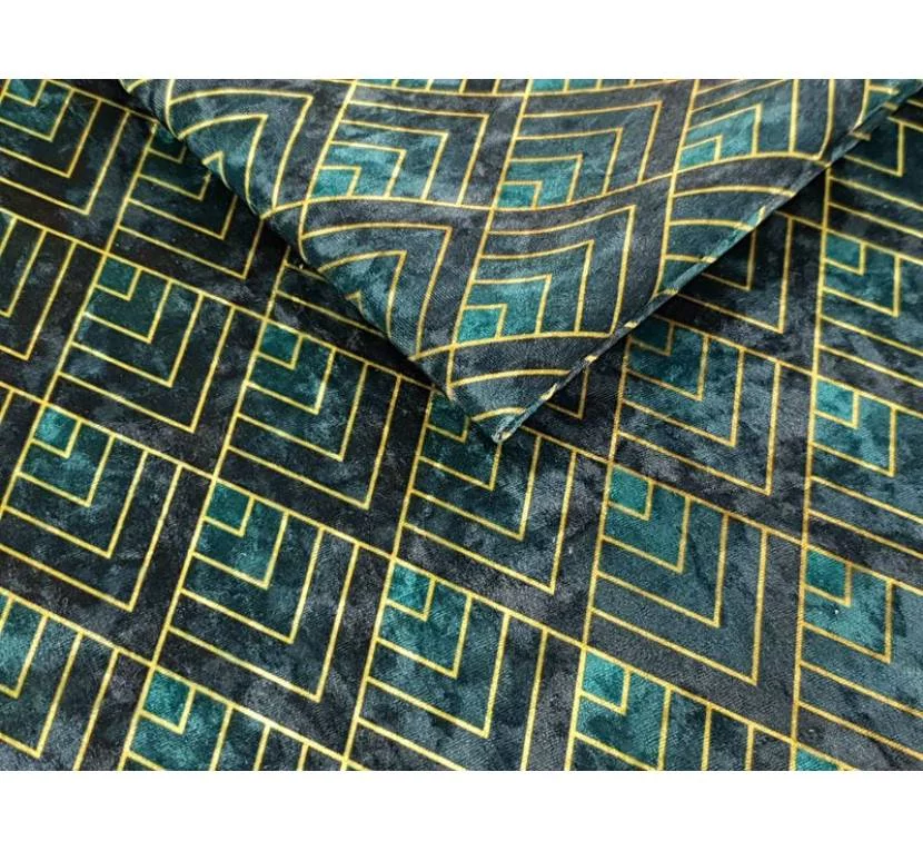 Принтований велюр CRUSH ROMBY ARTDECO 01 Купити