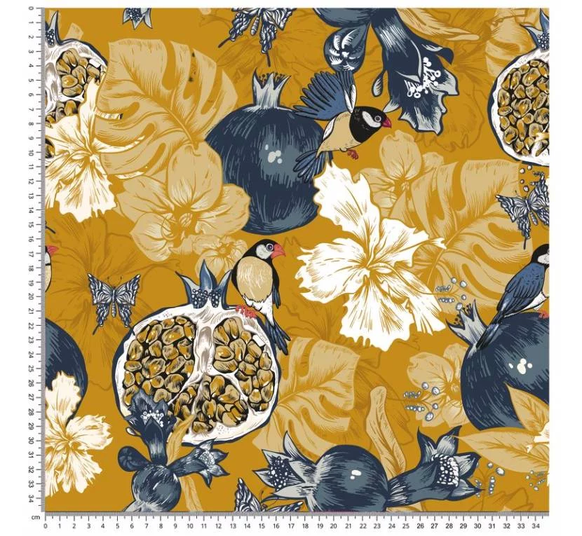 Принтованный велюр SOFT GRANATY 02 Цена