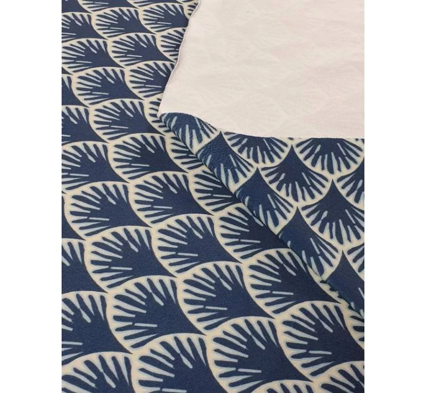 Принтованный велюр SOFT ŁUSKA NAVY BLUE 01 Купить
