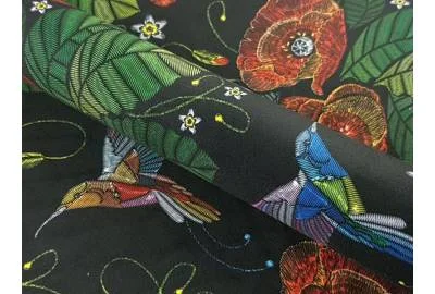 Принтованный велюр SOFT MAKI KOLIBER 01
