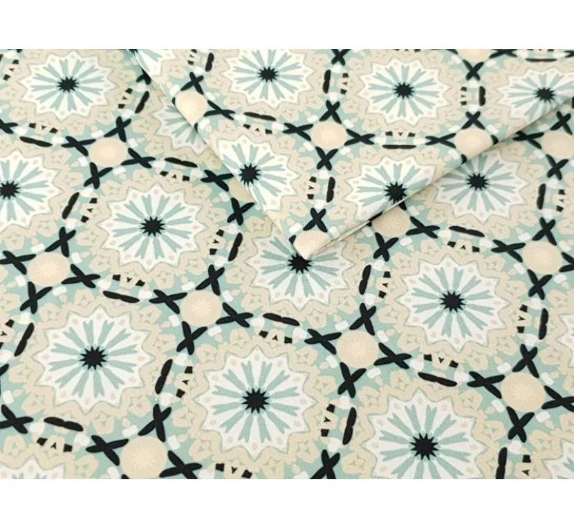 Принтованный велюр SOFT MANDALA KOŁO 01 Купить
