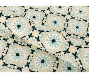 Принтованный велюр SOFT MANDALA KOŁO 01