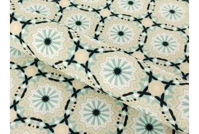 Принтованный велюр SOFT MANDALA KOŁO 01