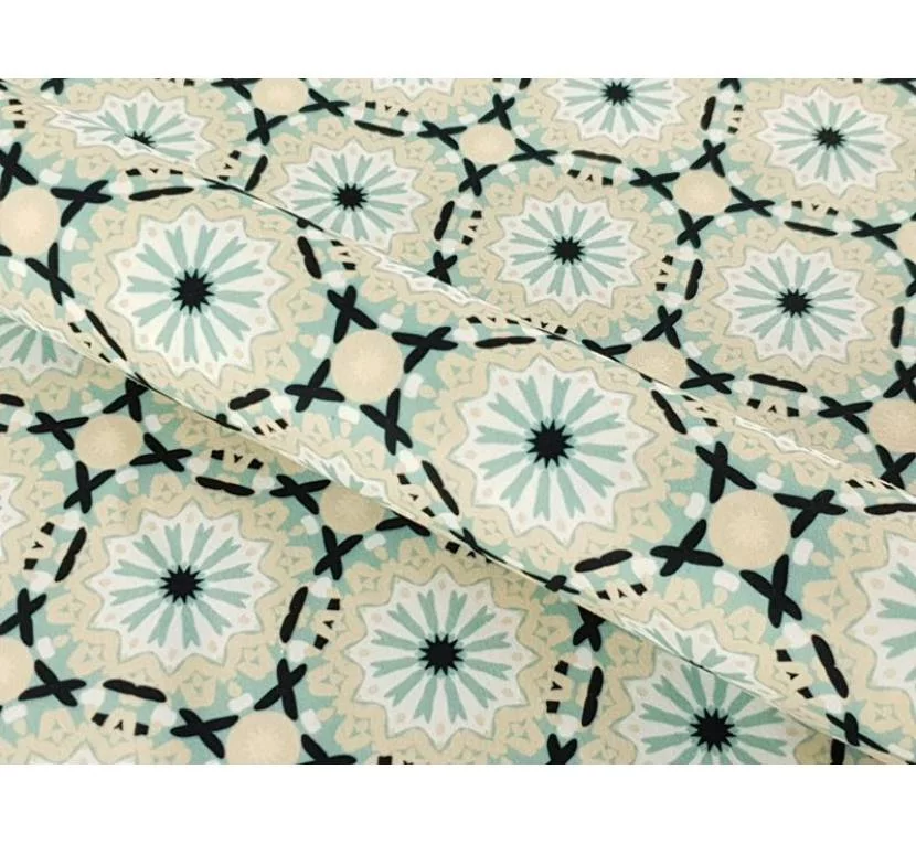 Принтованный велюр SOFT MANDALA KOŁO 01