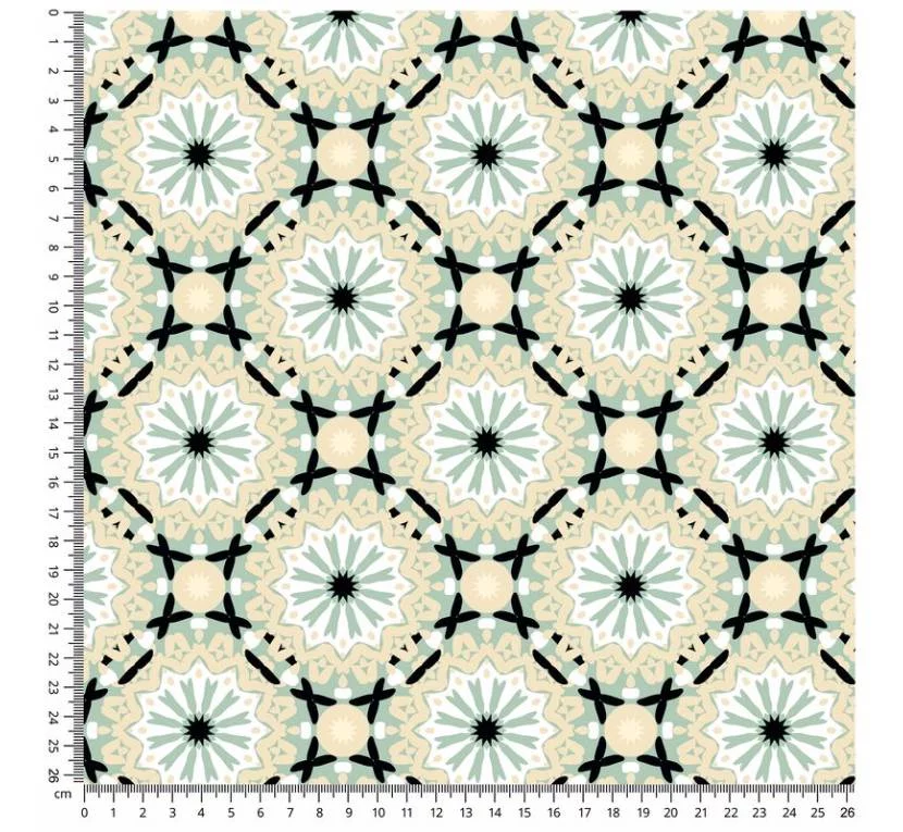 Принтованный велюр SOFT MANDALA KOŁO 01 Цена