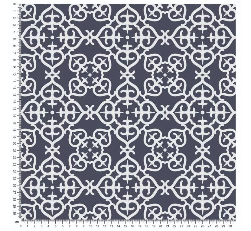 Принтований велюр SOFT MAROKO DARK BLUE 01 Ціна