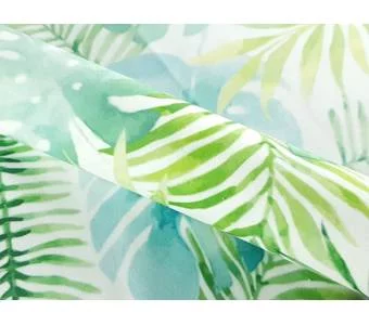 Принтованный велюр SOFT MONSTERA 01