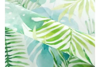Принтованный велюр SOFT MONSTERA 01