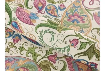 Принтованный велюр SOFT PAISLEY 01