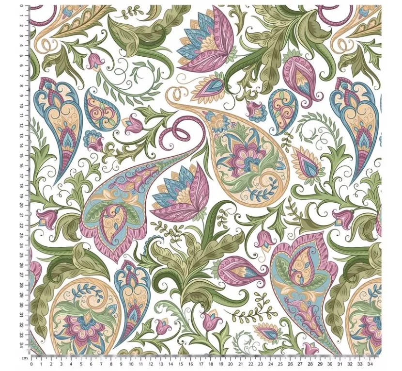 Принтований велюр SOFT PAISLEY 01 Ціна