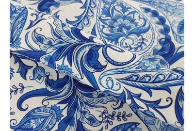 Принтованный велюр SOFT PAISLEY 02