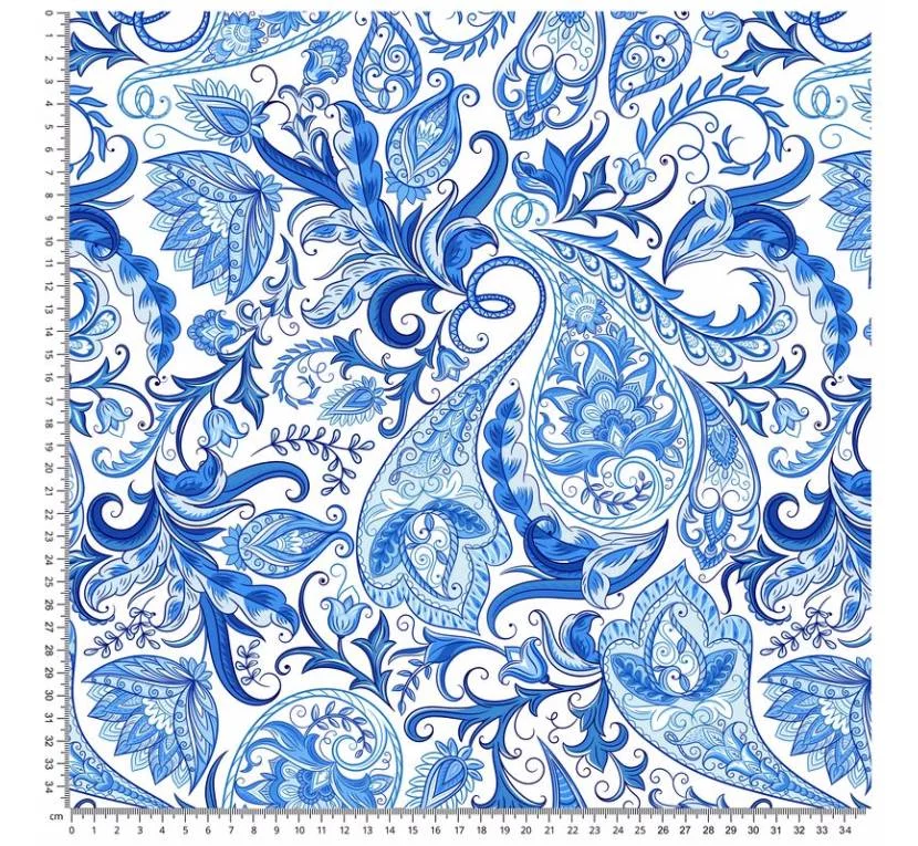 Принтований велюр SOFT PAISLEY 02 Ціна