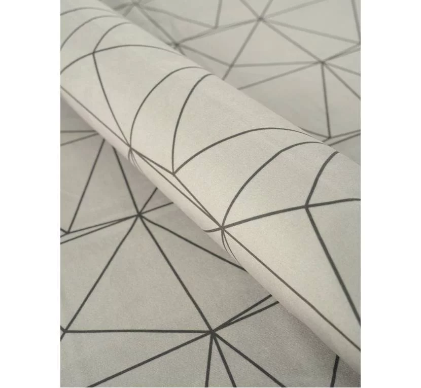 Принтованный велюр SOFT LINIE GEOMETRYCZNE 01