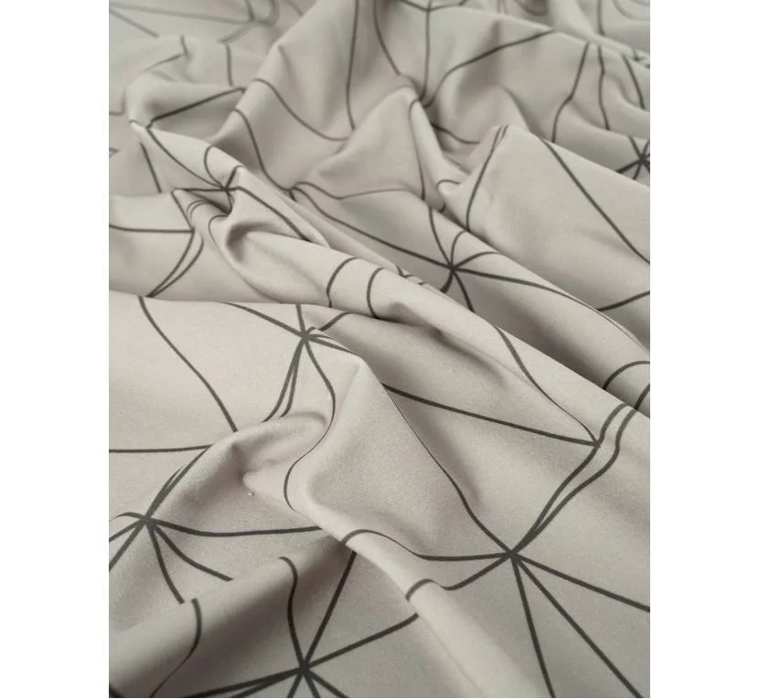 Принтованный велюр SOFT LINIE GEOMETRYCZNE 01 Купить