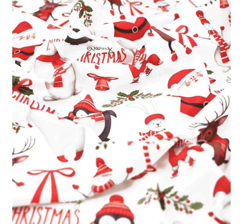 Принтованный велюр SOFT MERRY CHRISTMAS 03 в Toptextil Україна