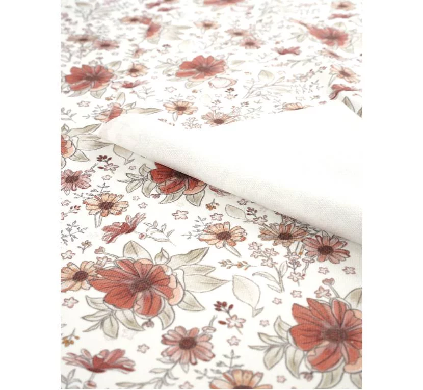 Принтована рогожка CANVA MALOWANE KWIATY 01 в магазині Toptextil Україна