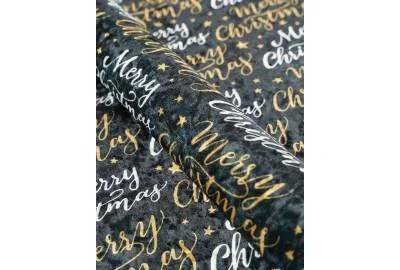 Принтований велюр CRUSH MERRY CHRISTMAS 01