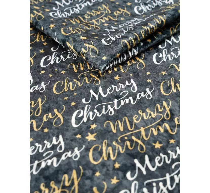 Принтований велюр CRUSH MERRY CHRISTMAS 01 Купити