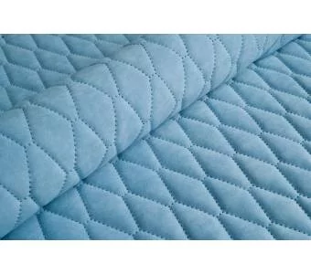Велюр стеганый Uttario Velvet 3D 2960/U6/O100 Голубой