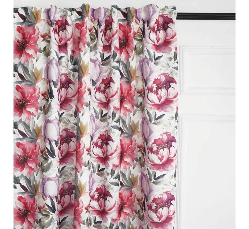 Принтована рогожка DECOR PIWONIE 06 в Toptextil Україна