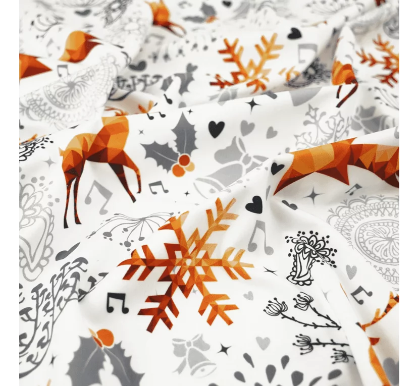 Принтований велюр SOFT RENIFERY 05 в магазині Toptextil Україна