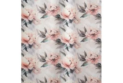 Принтованная рогожка DECOR PIWONIE 07