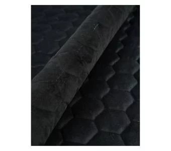Ткань мебельная Велюр стеганый Magic Velvet 3D 2219/P164/O100 Черный