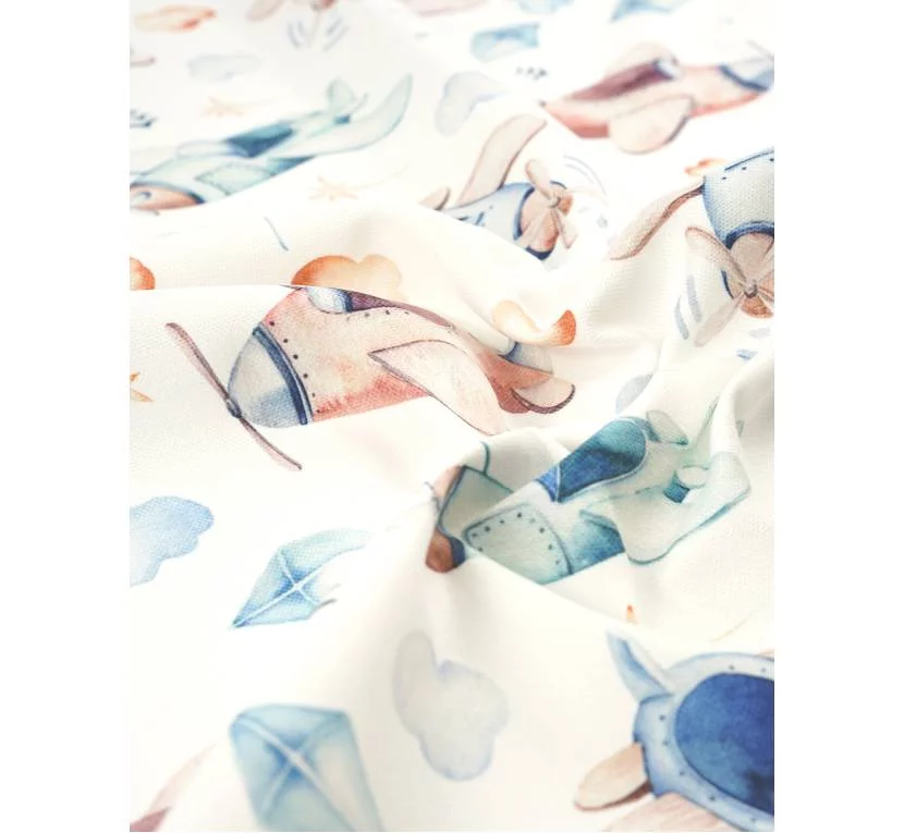 Принтована рогожка CANVA SAMOLOTY 01 в магазині Toptextil Україна