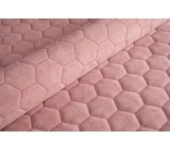 Велюр стеганый Uttario Velvet 3D 2955/U5/O100 Пудровый