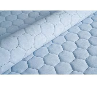 Велюр стеганый Uttario Velvet 3D 2960/U5/O100 Голубой