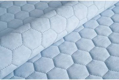 Велюр стеганый Uttario Velvet 3D 2960/U5/O100 Голубой