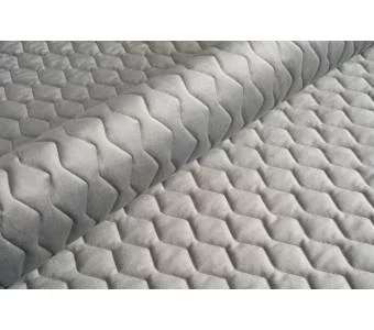 Ткань мебельная Велюр стеганый Magic Velvet 3D 2217/P128/O100 Серебряно-Серый