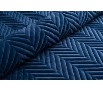 Ткань мебельная Велюр стеганый Magic Velvet 3D 2216/P163/O100 Темно-Синий