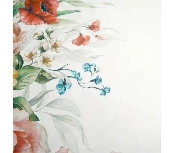 Ткань печатная DECOR OBRUS KWIATY ŚREDNIE 01