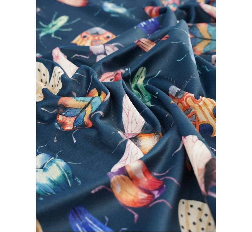 Принтованный велюр WONDER ROBACZKI 01 в Toptextil Україна