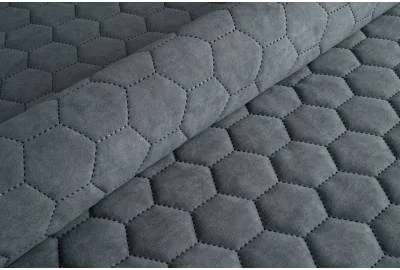 Велюр стеганый Uttario Velvet 3D 2970/U5/O100 Темно-Серый